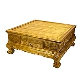 ★ [Material de clase alta] - El juego de ajedrez hecho de Phoebe zhennan S. Lee, que es un peculiar maderas preciosas a China, dureza y con buena textura.El lateral de las piezas de talla con el patrón de dragón y trazando un diseño en oro a mano, que nunca será el desgaste.