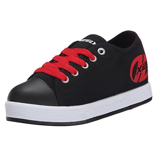 Heelys Fresh (770494) - Zapatillas de deporte para niños unisex, Black/Red, 35