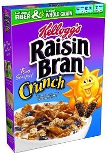 Kellogg's Raisin Bran Crunch Cereal (Case of 14)