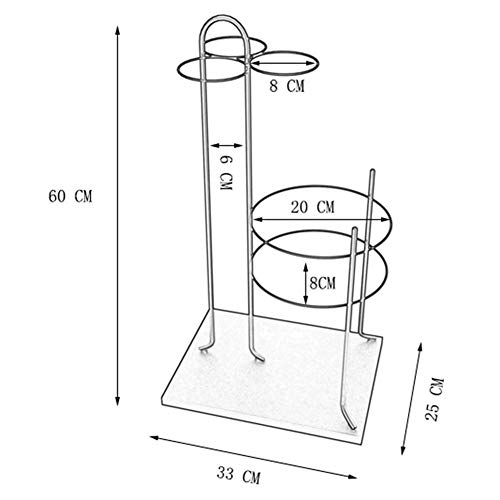 Porte-parapluie pour sol mouillé solution entrée propre avec bac d'égouttage métal