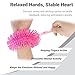 FAMCHAINS Skin Picking Fidget Toys, Sensory Bracelet for Trichotillomania Relief, Stretch Bracelet Picking Fidget Finger Toys Anxiety Relief (Pink)