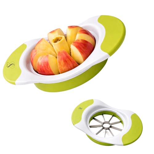 Stone&Stone Coupe Pomme Inox Professionnel avec 8 Lames Acier Inoxydable | Éplucheur de Pomme avec...