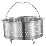 Panier vapeur en acier inoxydable : assure une dissipation et une conduction thermique uniformes, permettant l'utilisation de différents ingrédients