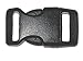5/8" Contoured Side Release Buckles for Paracord Bracelets Multiple Color and Quantity (black, 10 pack)