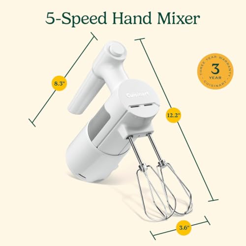 Image of Cuisinart 5 Speed Hand Mixer, HM-150, Yellow