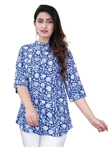 Image of FebQ Printed Shirt Style Top for Women