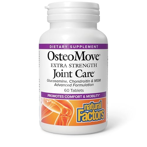 Natural Factors, OsteoMove Joint Care, Extra Strength Support for Joint and Bone Health, Non-GMO, 60 tablets (30 servings)