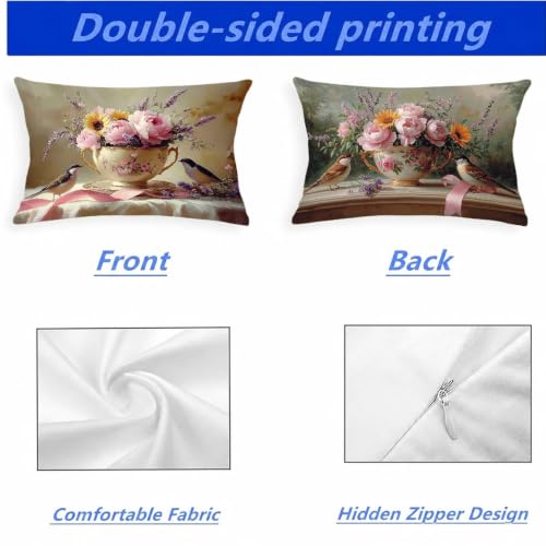 Housse coussin 40x70cm avec fermeture éclair invisible pour éliminer les rayures - 5
