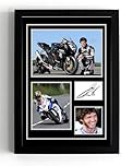 A5 Framed Guy Martin Motorcycle Hero, Isle of Mann TT, Sports Personality, Photo collection Print (framed 21 x 16 x 1.5 cms)