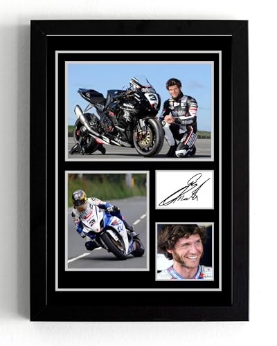 Photo Guy Martin encadrée A5 pour remplacer poster moto sans style