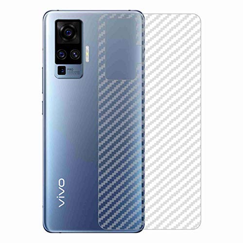 Image of Compatible with Vivo X50 Pro Back Screen Protective Film Carbon Fiber Skin Transparent Screen Guard Sticker