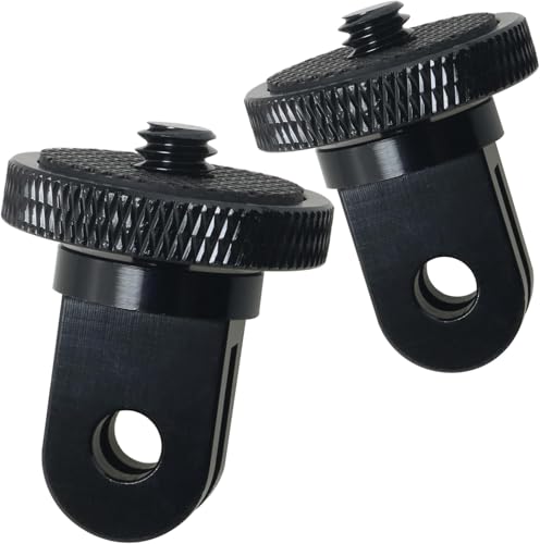 Image of 2pcs Camera Tripod Mount, 1 /4 inch - 20 Conversion Adapter for Action Camera to 1 /4 inch Screw Adapter Mount Accessories