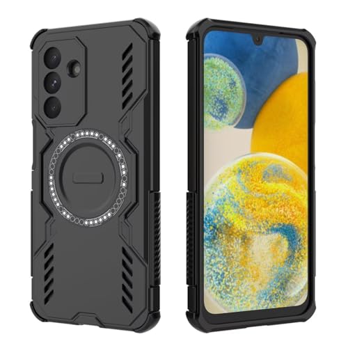 COMAKU Ultra Armor Case per Samsung Galaxy A16 5G, Cover Antishock TPU+PC, [Dissipazione Rapida del Calore] [Magnetico Forte] Custodia Protettiva Resistente agli Urti - Nero