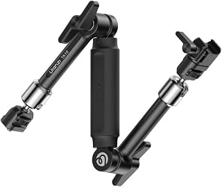 ULANZI TA10 3-Section Magic Articulating Arm with Super Clamp, 360° Adjustable Aluminum Mount with 1/4"-20 Screw for Camer... Price In India