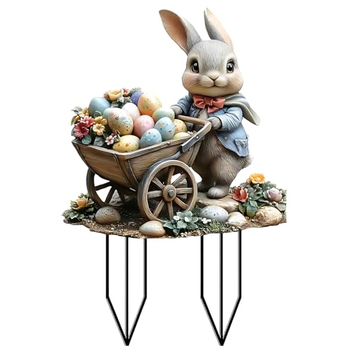 Piquet De Jardin Lapins De PâQues à Coller, Deco Jardin Exterieur, Piquet De Jardin De PâQues DéCoration De PâQues, Piquet De Jardin De PâQuesdéCoration De Printemps, ImperméAbilisation