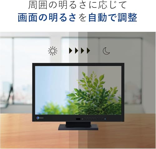 【整備済み品】 EIZO モニター ディスプレイ 21インチ フルHD(1920x1080) Paperモード LEDバックライト採用 3系統入力(VGA/DVI/HDMI) ブラック FlexScan EV2116W-BK