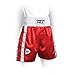 GREEN HILL Pantaloncino da Boxe Modello Elite Rosso Blu (Rosso, L)