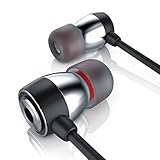 Kabellänge: 120 cm (in Y-Form) | Silikon-Aufsätze: 4 Paar | geringes Gewicht (nur 14g) | Lieferumfang: CSL Premium 650s ALU High End In-Ear Stereo Kopfhörer/Earphone + 9 x Silikon-Aufsätze für optimalen Tragekomfort