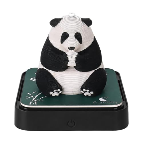 Calendrier 3D note autocollante bloc-notes panda papier sculpture
