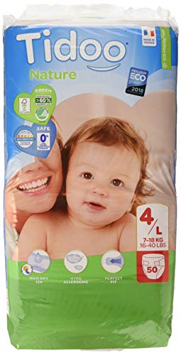 Couches Tidoo 4 l 7-18 kg écologiques unisexes pour bébé