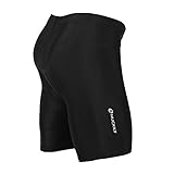 89%Polyester, 11%Elasthan Rmine Herren Radlerhose Kurz mit 3D Sitzpolster (Schwarz, L(EU))