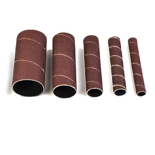 Wodsty Lot de 5 manchons de tambour de ponçage de 114 cm, grain 80/150/240, roues de polissage pour ponceuse à broche oscillante, 115 mm x 26 mm