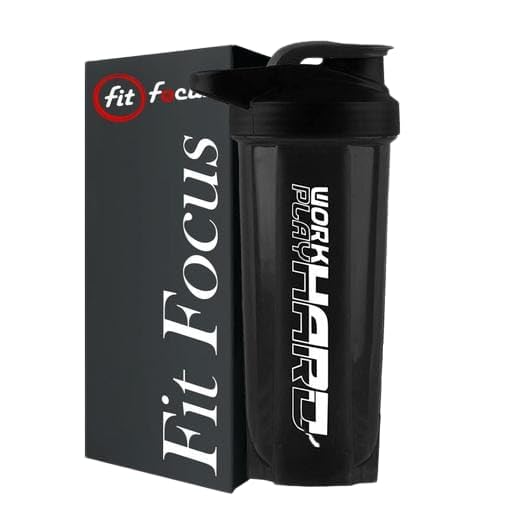 Sports Shaker Bottle 700ml | Protein Mixer Sipper | Leakproof Reusable Gym BottleBlack-image-49