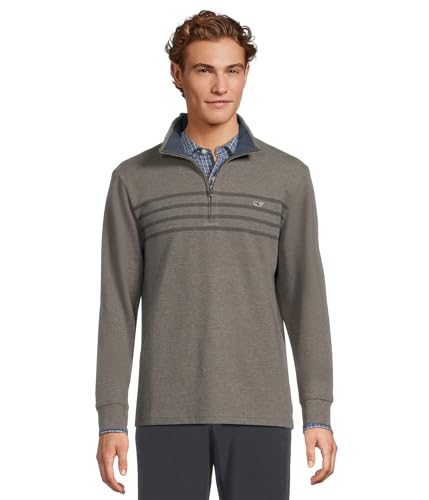 Image of vineyard vines Men's Saltwater Quarter-Zip Pullover Sweater