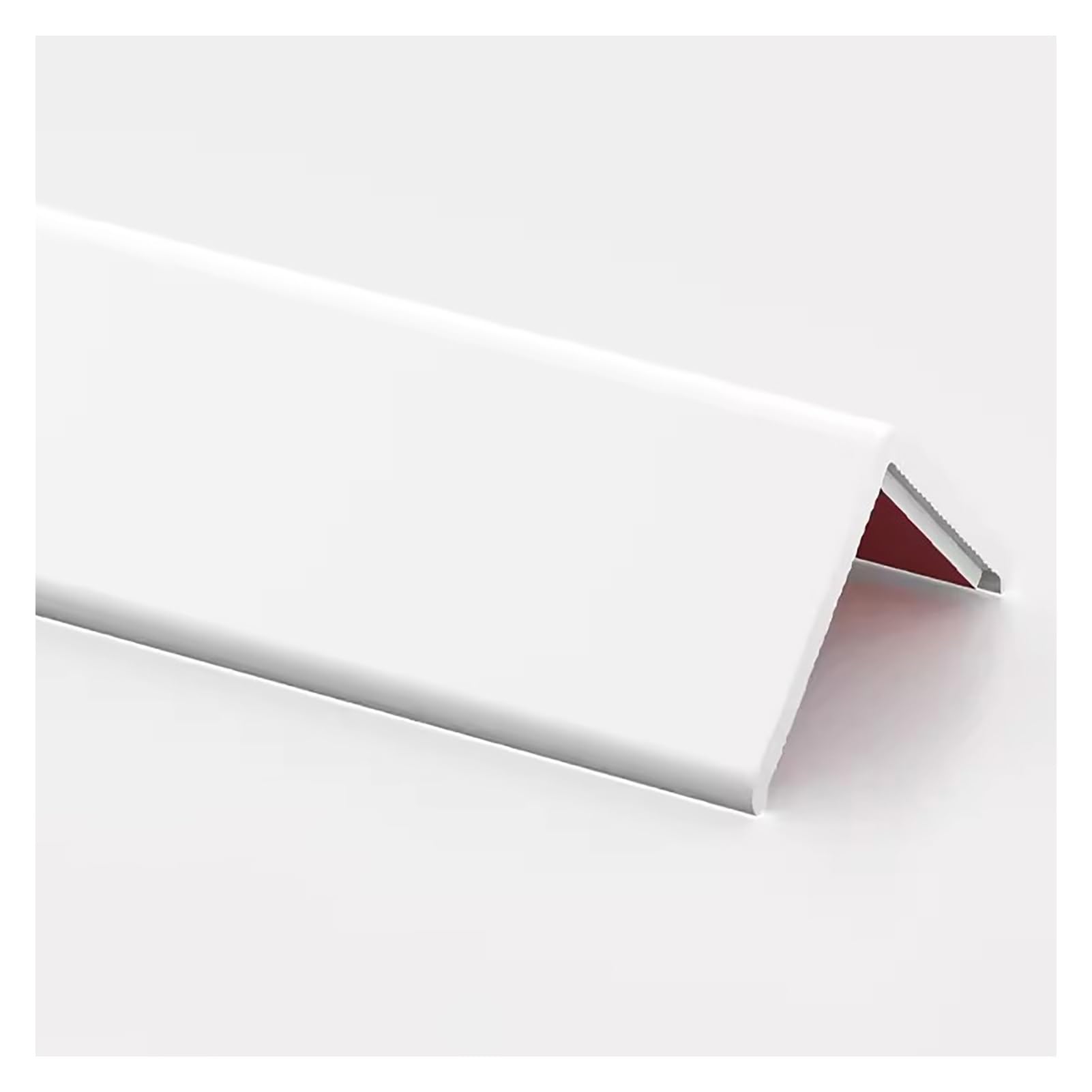 Corner Guard, Titanium Aluminum Alloy Edge Strip, L-shaped Right Angle Tile Edge Trim Decorative Strip(White,2x120cm/0.8x47in)