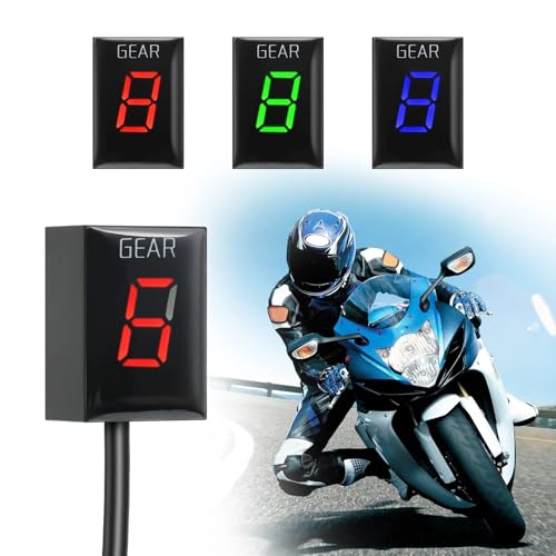 Indicateur de rapport engagé support rigide anti-vibration pour compteur moto - 5