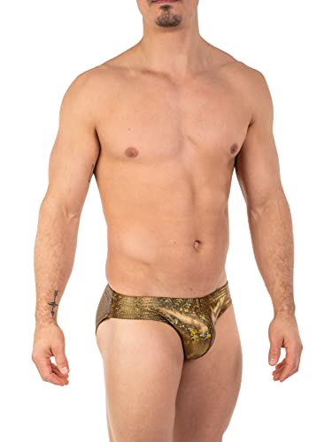Gary Majdell Sport Mens Gold Hologram Counter Pouch Bikini Swimsuit Size X-Large - Thumbnail 3