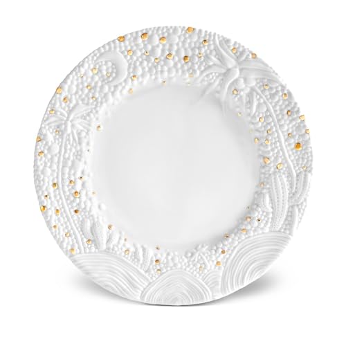 Plato Mojave Rim Wide Charger 12.75 in Porcelana Oro miniatura 1