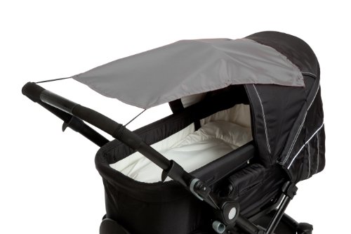Altabebe Baby Zonnescherm met UV-bescherming voor kinderwagen/buggy's (donkergrijs)