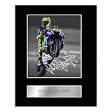 iconic pic Valentino Rossi Mounted Photo Display Yamaha #1 Autographed Gift Picture Print