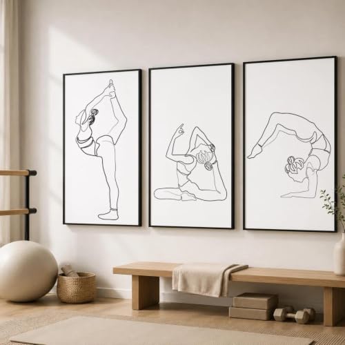 Decoración elegante con cuadros minimalistas de mujer en lienzo blanco y negro de salón