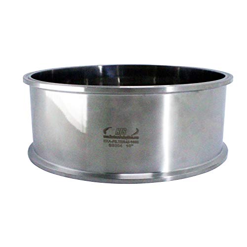 Image of HFS(R) 10 inch Tri Clamp Filter Plate with 6mm Pore Hole, Bottom Weld, Stainless Steel 304, High Pressure Sanitary Fitting