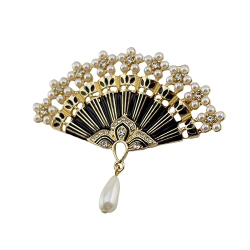 Brooch Fan Montpin bleu et pin's en métal rétro pour veste de costume