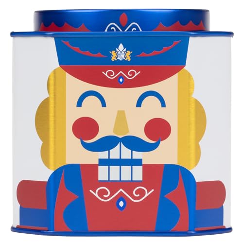 Harney & Sons Nutcracker Blend | Black tea with chocolate, almond, hazelnut flavors, apricot pieces and marigold petals, 30 ct sachet tin