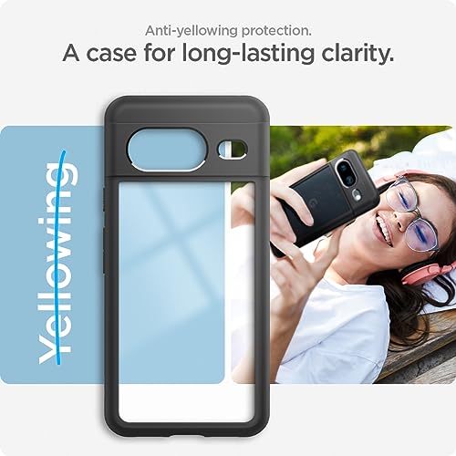 Image of Spigen for Pixel 8 Case, Ultra Hybrid[Anti-Yellowing] [No Magnet Ring] - Matte Black