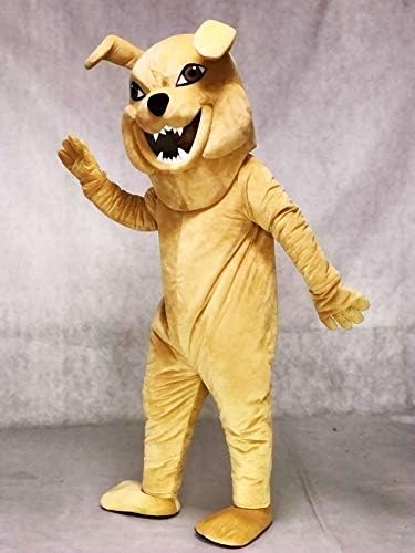 Friendly Tan Bulldog Mascot Costumes Animal