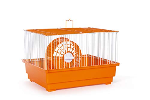 Image of Prevue Pet Products Single-Story Hamster and Gerbil Cage, Orange