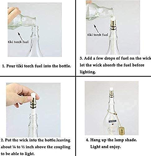 20Pcs Torch Wicks Replacement - Fiberglass Wick For Tiki Torches And Outdoor Lights - 0.5 By 9.85 Inch #TOP3