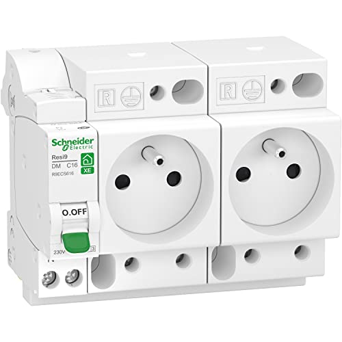 Prise de courant pour tableau Resi9 XE Schneider Electric disjoncteur 16A