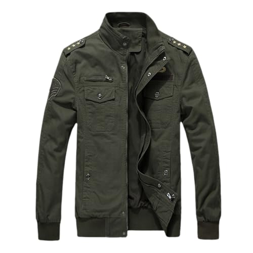 Veste homme automne hiver casual coupe ample à col montant