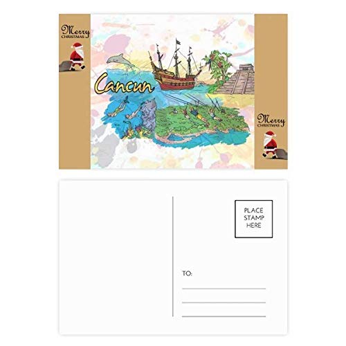 Cartes postales de remerciement Cancun pour vos souvenirs de vacances