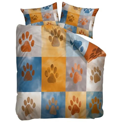 Housse de couette 140x200 multicolore blocs de couleurs lit