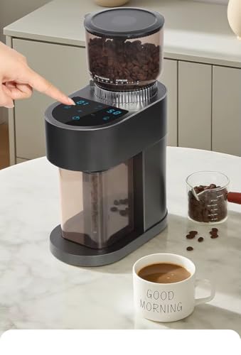 Image of ColMed Electric Coffee Grinder - Electric Burr Coffee Grinder with Variable Grind Sizes, Large Hopper & Fast Precision Performance for Espresso, Drip & French Press Brewing