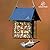 Kingsyard Double Suet Bird Feeder with Weatherproof Roof & Perch, All Metal, Suet Cakes Cage Bird Feeder for Outdoors Hanging, Easy to Clean & Refill, Black