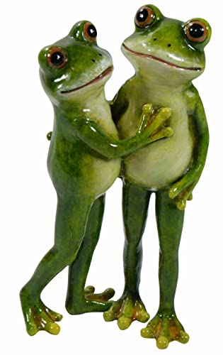 GlasArt Frosch Paar 15,5cm hoch grün Liebespaar Figur Frühling Sommer Dekofigur Dekotier Cover