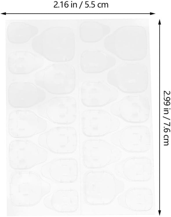 FOMIYES 100sheets Strong Nail Glue Double-Sided Adhesive Tabs for False Nails Easy to Apply Jelly Glue Strips Included